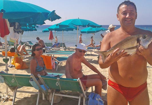Danilo pesca un Orata